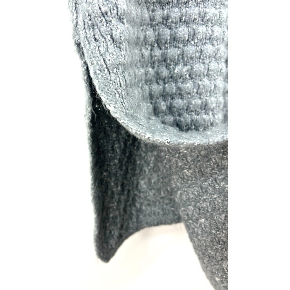 Michelle Nicole Women Gray Chunky Knit Sleeveless Sweater Vest High Low M 1172N4 - Picture 10 of 12